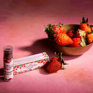 LIP BALM WITH TINT STRAWBERRY - HaappyHerbs